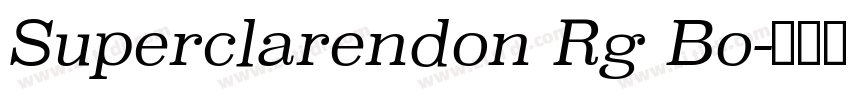 Superclarendon Rg Bo字体转换